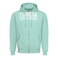 Seafoam Florida Memorial University Miami Gardens OC0647 Zipper Hoodie - longCreatives