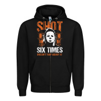 Black halloween shot 6 times t shirt Zipper Hoodie - longCreatives
