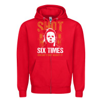 Red halloween shot 6 times t shirt Zipper Hoodie - longCreatives