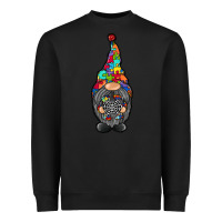 Black gnome autism Heavyweight Sweatshirt - RacoonDesign