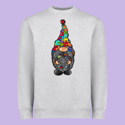 Gnome Autism Heavyweight Sweatshirt Designed By Racoondesign