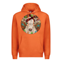 Carrot Christmas Charolais Calf Baby Cow Premium Hoodie - RanaPortraitStore