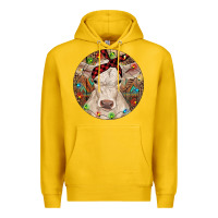 Lemon Christmas Charolais Calf Baby Cow Premium Hoodie - RanaPortraitStore