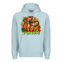 Blue Mist Hello Pumpkin Premium Hoodie - CowhideDigitalArt
