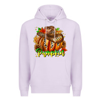 Lilac Hello Pumpkin Premium Hoodie - CowhideDigitalArt