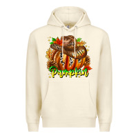 Sandshell Hello Pumpkin Premium Hoodie - CowhideDigitalArt