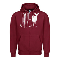 Burgundy Life Is Strange Max Jane Doe Zipper Hoodie - longCreatives