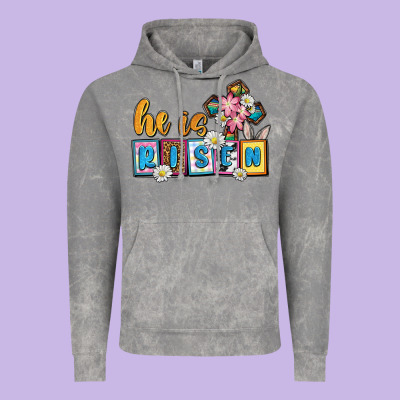Easter Day He Is Risen Vintage Hoodie Designed By Oliviacreatesart