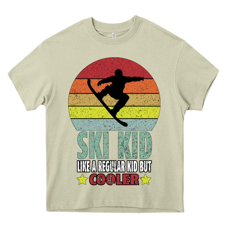 Ski Kid Like A Regular Kid But Coolers Heavy Core Tee by Bettercallsaul | Teevron