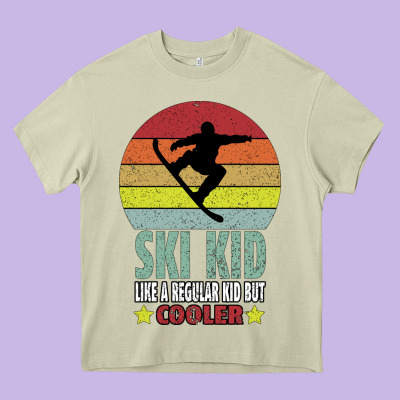 Ski Kid Like A Regular Kid But Coolers Heavy Core Tee Designed By Bettercallsaul