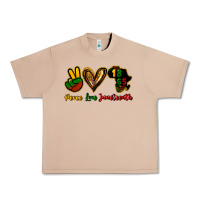Burro Peace love Juneteenth Urban Heavy Tee - HowdyJamesFarm