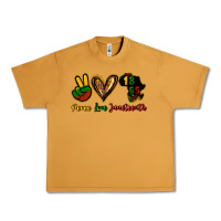 Peanut Butter Peace love Juneteenth Urban Heavy Tee - HowdyJamesFarm