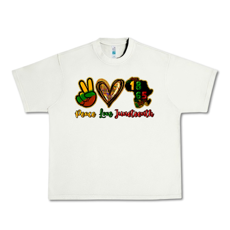 Peace Love Juneteenth Urban Heavy Tee by HowdyJamesFarm | Teevron