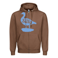 Chestnut Silly Goose Funny Silly Goose Zipper Hoodie - longCreatives