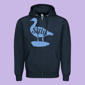 Silly Goose Funny Silly Goose Zipper Hoodie Designed By Longcreatives