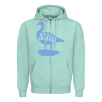 Seafoam Silly Goose Funny Silly Goose Zipper Hoodie - longCreatives