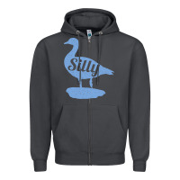 Smoke Silly Goose Funny Silly Goose Zipper Hoodie - longCreatives
