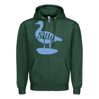 Sports Green Silly Goose Funny Silly Goose Zipper Hoodie - longCreatives