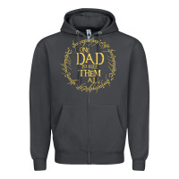 Smoke Mens One Dad to rule them all  father's day gift Zipper Hoodie - longCreatives