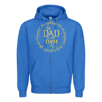 True Royal Mens One Dad to rule them all  father's day gift Zipper Hoodie - longCreatives