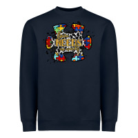 Navy love needs no words 2 Heavyweight Sweatshirt - RacoonDesign