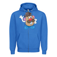 True Royal Womens Mr. Potato Head Simple Portrait Zipper Hoodie - longCreatives