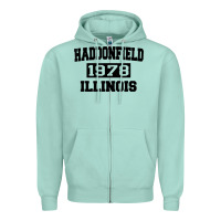 Seafoam Haddonfield Illinois Halloween 1978 Halloween Spooky Scary Gift Zipper Hoodie - longCreatives