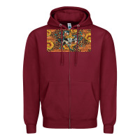 Burgundy texas map bull skull sunflower leopard licence plate Zipper Hoodie - Artiststas