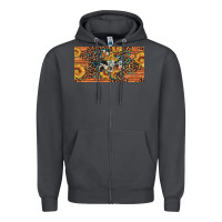 Smoke texas map bull skull sunflower leopard licence plate Zipper Hoodie - Artiststas