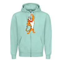Seafoam Frosted Flakes Tony The Tiger T Zipper Hoodie - longCreatives