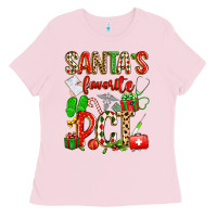 Bubblegum Pink santa's favorite pct Ladies Tee - texasbilliewilder