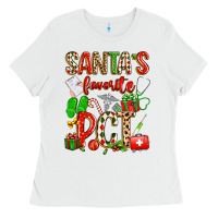 White santa's favorite pct Ladies Tee - texasbilliewilder