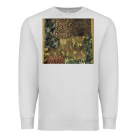 Dove Grey camouflage leopard patches Premium Sweatshirt - BarkalooDesign