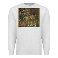 Oatmeal Heather camouflage leopard patches Premium Sweatshirt - BarkalooDesign