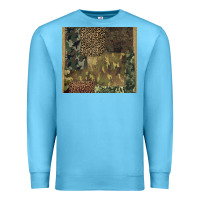 Ocean Blue camouflage leopard patches Premium Sweatshirt - BarkalooDesign