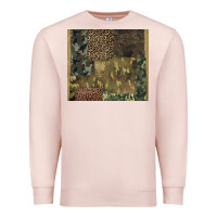 Pale Pink camouflage leopard patches Premium Sweatshirt - BarkalooDesign