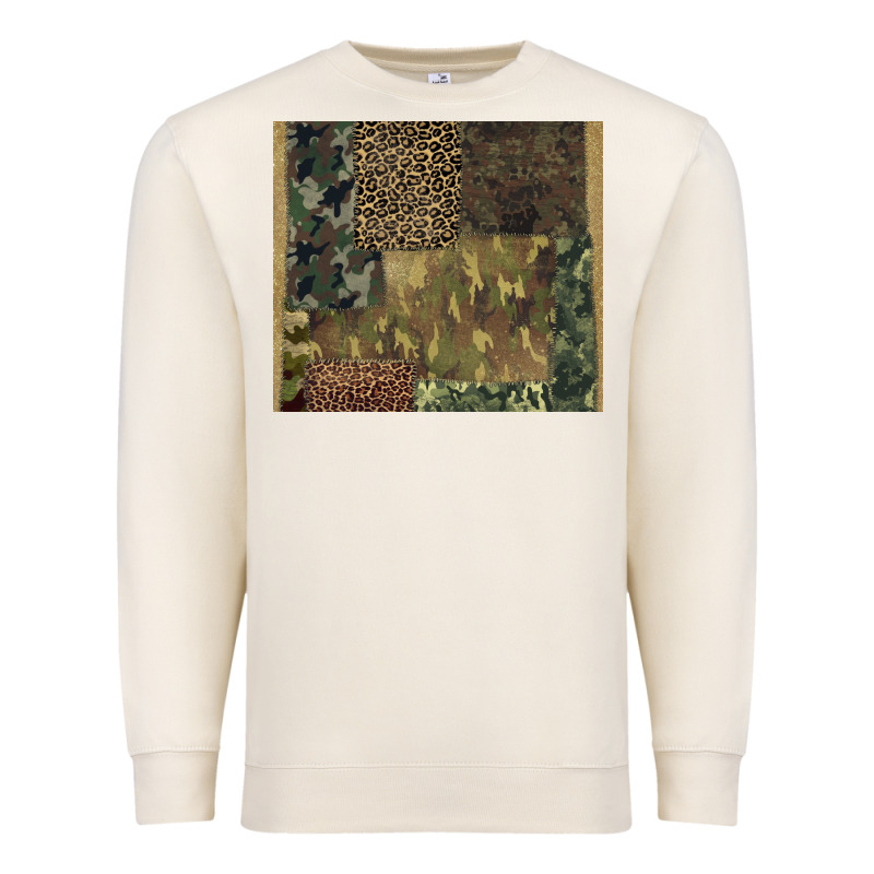 Camouflage Leopard Patches Premium Sweatshirt by BarkalooDesign | Teevron