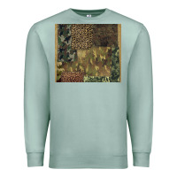 Seafoam camouflage leopard patches Premium Sweatshirt - BarkalooDesign