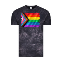 Cloud Black Pride flag background Vintage Tee - CowGirlArtShop