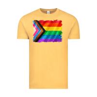 Vintage Mustard Pride flag background Vintage Tee - CowGirlArtShop