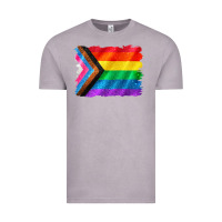 Vintage Zinc Pride flag background Vintage Tee - CowGirlArtShop