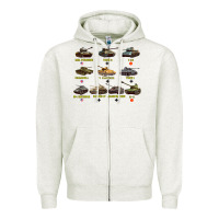 Top Ten Best Ww2 Tanks M4 Sherman Panzer Iv Tiger Ii T34 Zipper Hoodie | Teevron