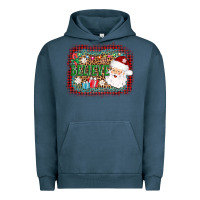 Pigment Midnight Navy believe santa Urban Hoodie - AdoDesignShop