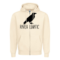Sandshell Womens Raven Lunatic, Funny Bird Lover Gift Men Women Kids Zipper Hoodie - longCreatives