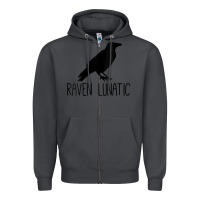 Smoke Womens Raven Lunatic, Funny Bird Lover Gift Men Women Kids Zipper Hoodie - longCreatives