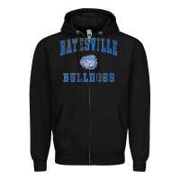 Black Batesville High School Bulldogs Premium Zipper Hoodie - longCreatives