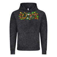 Vintage Black St. Patrick's Western lucky and shamrocks Vintage Hoodie - OliviaCreatesArt