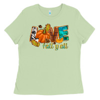 Matcha Love Fall y'all Ladies Tee - NancyCooperArtShop
