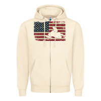 Sandshell Snowmobile USA Flag Snow Sled Patriotic Snowmobiling Gift Zipper Hoodie - longCreatives