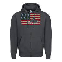 Smoke Snowmobile USA Flag Snow Sled Patriotic Snowmobiling Gift Zipper Hoodie - longCreatives